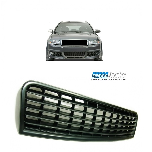 Audi A4 B6 juodos grotelės be emblemos